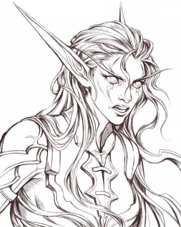 Рисование эльфов