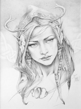 Эльф карандашом