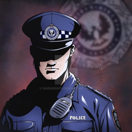 Офицер полиции арт