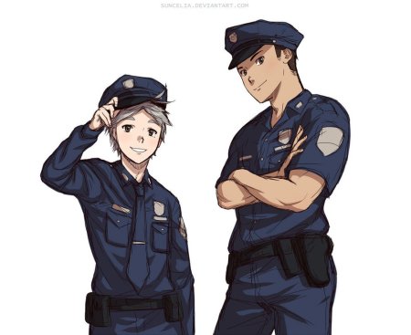 Савамура Дайчи полицейский арт