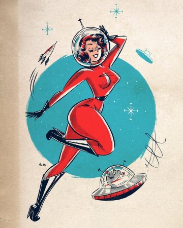 Космический пин ап