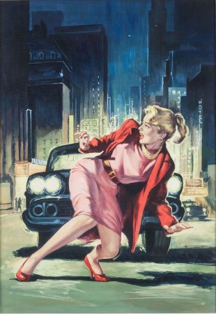 Pulp Нуар иллюстрации