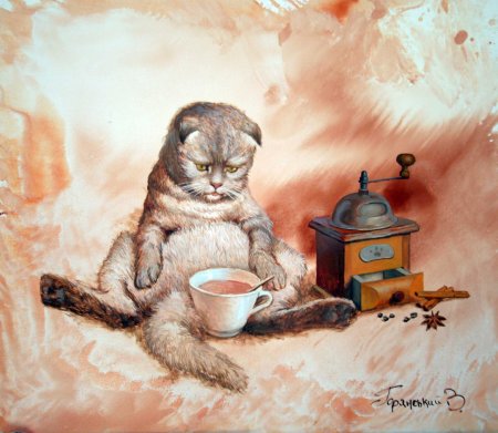 Утренний кофе живопись