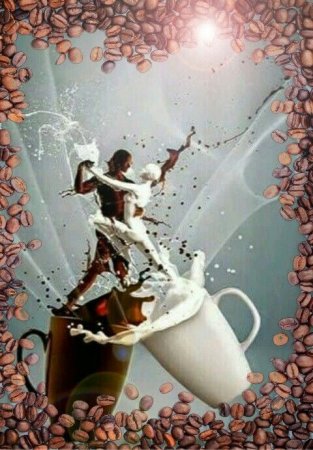 Картина кофе с молоком