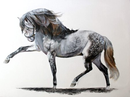 Необычная лошадь рисунок