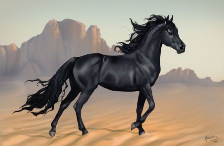 Красивая лошадь арт