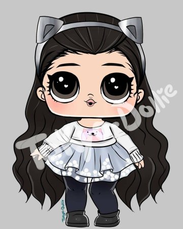 Красивые мультяшные девочки маленькие