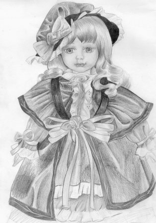 Эскиз куклы Марионетки