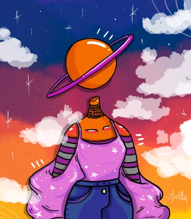 Арты планеты в стиле людей