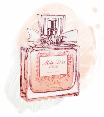 Духи Мисс диор рисунок