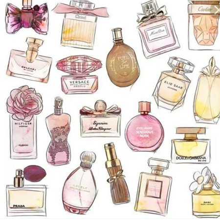 Парфюм нарисованный