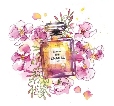 Шанель акварель