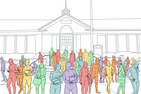 Референсы для рисования группы людей