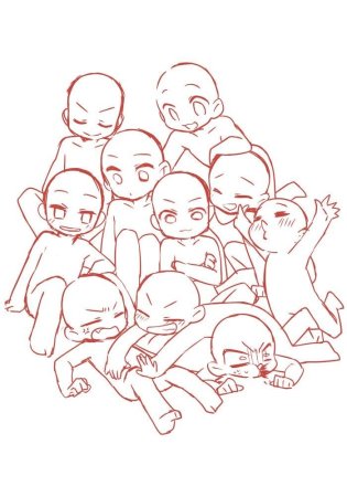 Позы тян для рисования