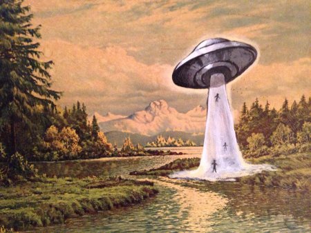 Летающая тарелка живопись