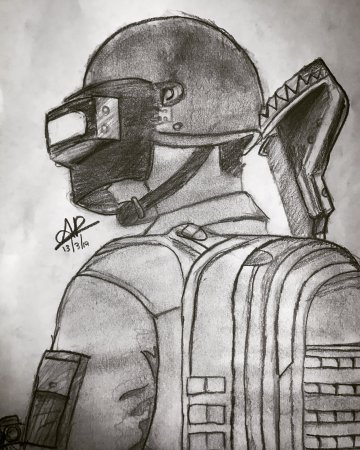 PUBG рисунки для срисовки