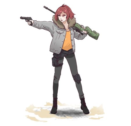 ПУБГ арт девушка