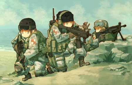 Аниме солдат