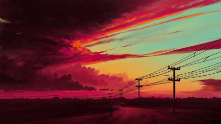 Закат из аниме