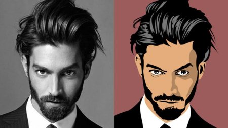 Стилизация мужского портрета