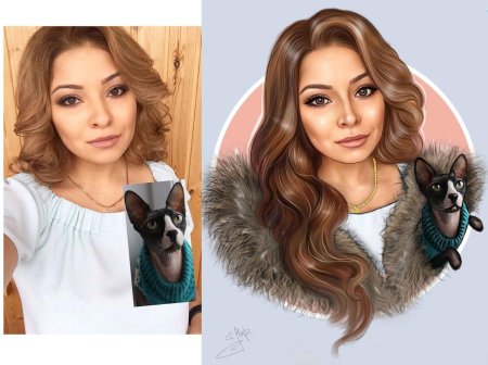 Мультяшный стиль портрета в Photoshop