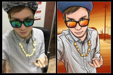 Портрет в стиле ГТА