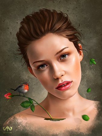 Цифровая живопись портрет