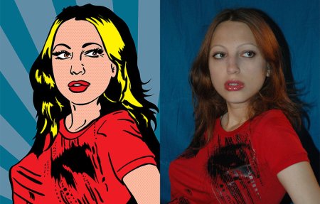 Фотографии с обработкой в стиле комиксов