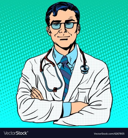 Медик в стиле комикс
