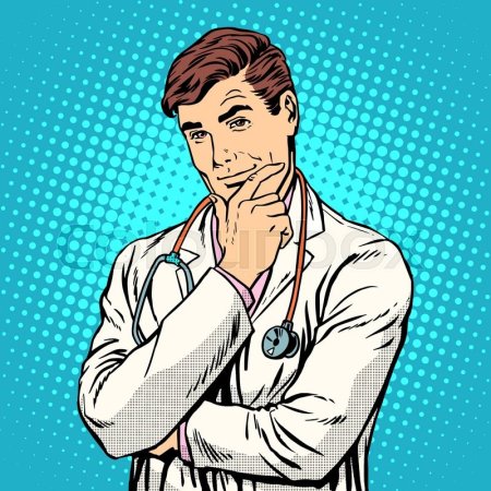 Красивая девушка врач арт