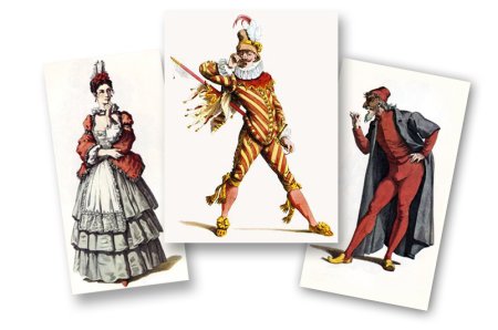 Маска Арлекина комедия дель арте