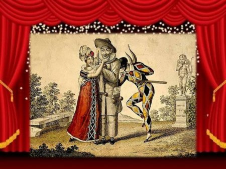 Маска Труффальдино дель арте