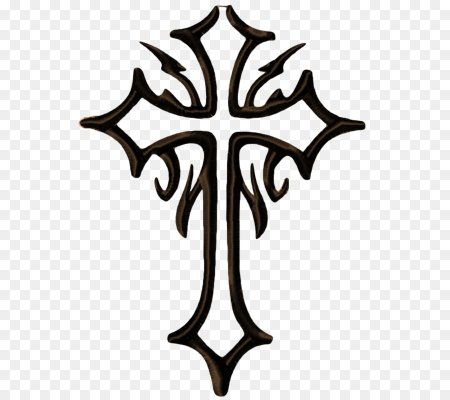 Готический крест тату