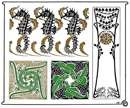 Морис Пийар–верней (1869–1942) орнаменты,