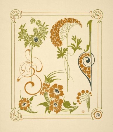 Орнаменты в стиле арт-нуво Модерн