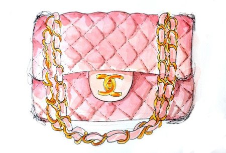 Скетч сумка Шанель