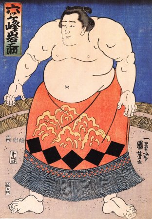 Utagawa Kuniyoshi,the Sumo