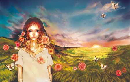 Девушка природа арт