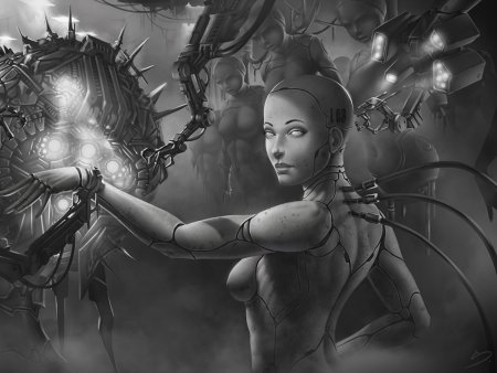Девушка робот фэнтези