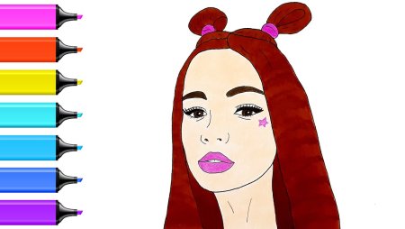 Рисунки девушек карандашом в стиле арт