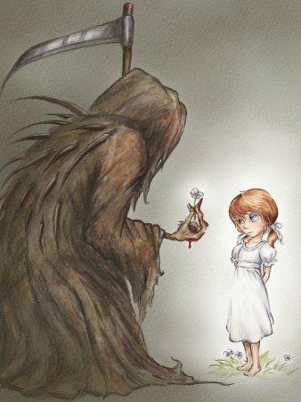 Маленькая девочка и монстр