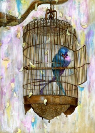 Птица в клетке