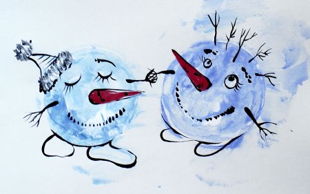 Мелки.фломастеры Новогодняя открытка