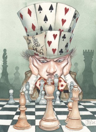 Белый Король Алиса в Зазеркалье