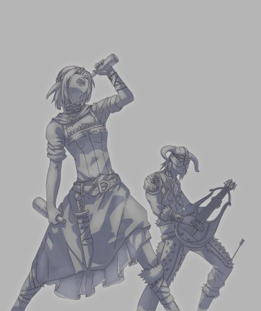 Скайрим аниме Довакин