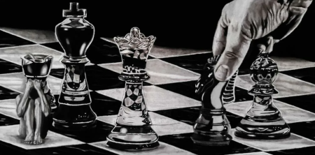 Шахматная партия арт