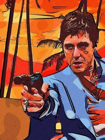 Tony Montana Scarface Art