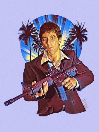 Тони Монтана с оружием