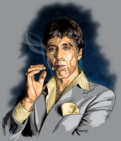 Аль Пачино Тони Монтана арт