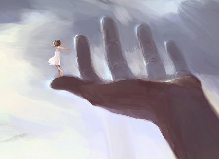 Человек на ладони Бога